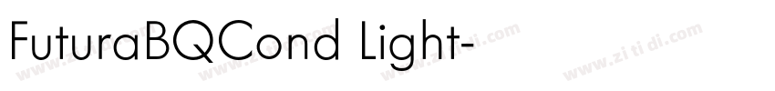 FuturaBQCond Light字体转换